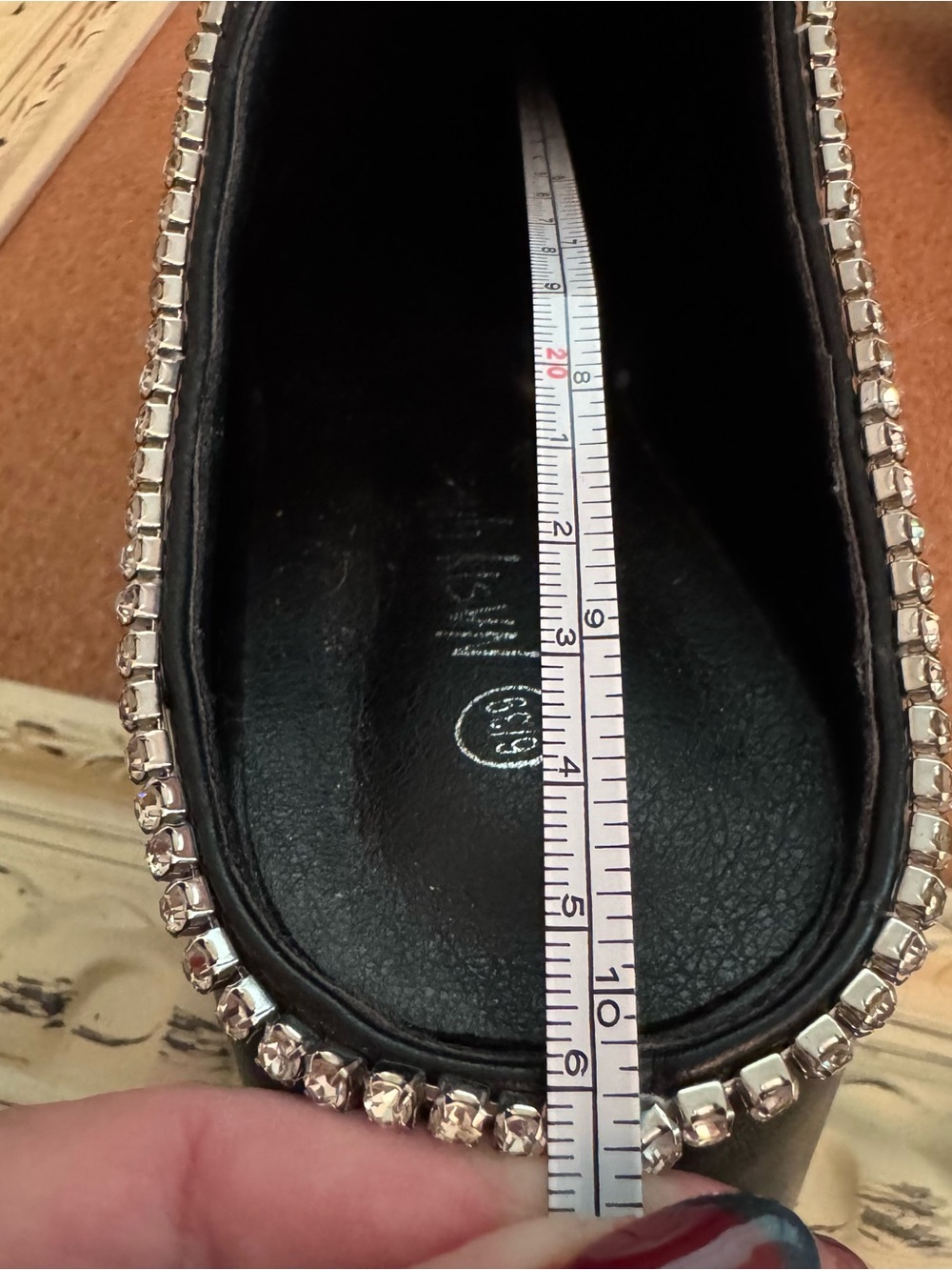 Black Rhinestone-Trim Platform Clogs - Picture 14 of 15